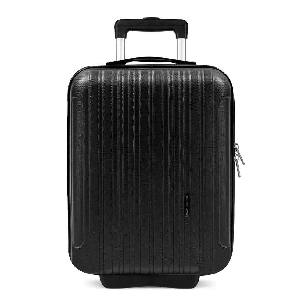 Валіза пластикова WINGS 2011 38х30х18,5 см 2 колеса чорна Київ - фото 2