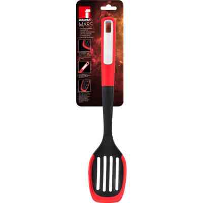 Ложка кухарська Bergner Mars з прорізами, 34 см (BG-38871-RD) Вінниця