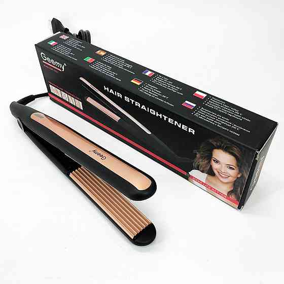 Праска-випрямляч потужна Gemei GM-2955W, Праска для догляду за волоссям, Випрямляч праска щипці FY-10 Івано-Франківськ