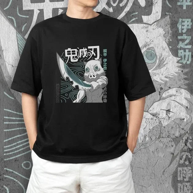 Футболка для подростка мальчика с принтом Клинок, рассекающий демонов Іноске Хашибіра 4 Размер 160 Anime10400 Днепр - изображение 3
