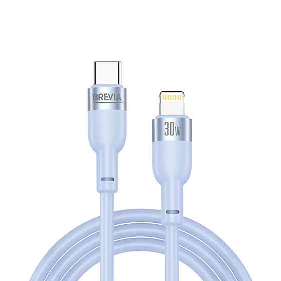Кабель Brevia Type-C to Lightning 30W 1,2м, синій ZIP (52120UCLZ1) Львів