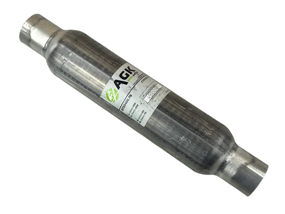 Стронгер замість каталізатора, резонатора) 50х400 Ланос AGK (вставка Мукачево - фото 1