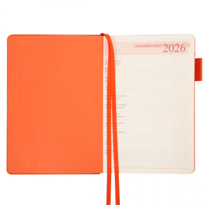 Тижневик Leo planner А5 датований 2026 "Binario", м'який, помаранчевий, 368 сторінок (252641) Вінниця - фото 11