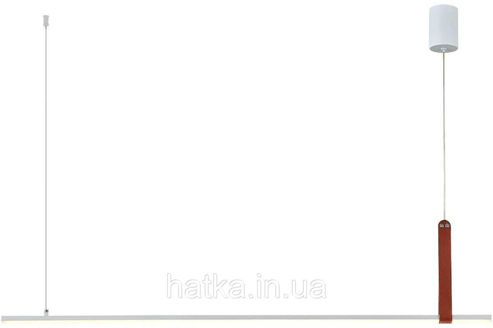 Підвісний світлодіодний світильник G 2810/1100 44W Білий+Штучна шкіра Київ - фото 3