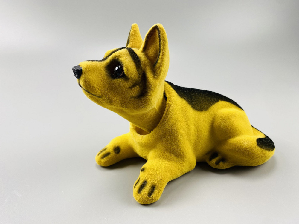 Собака з киваючою головою в машини, киваюча собачка в машину на торпеду прикраса в авто декор Мукачево - фото 2