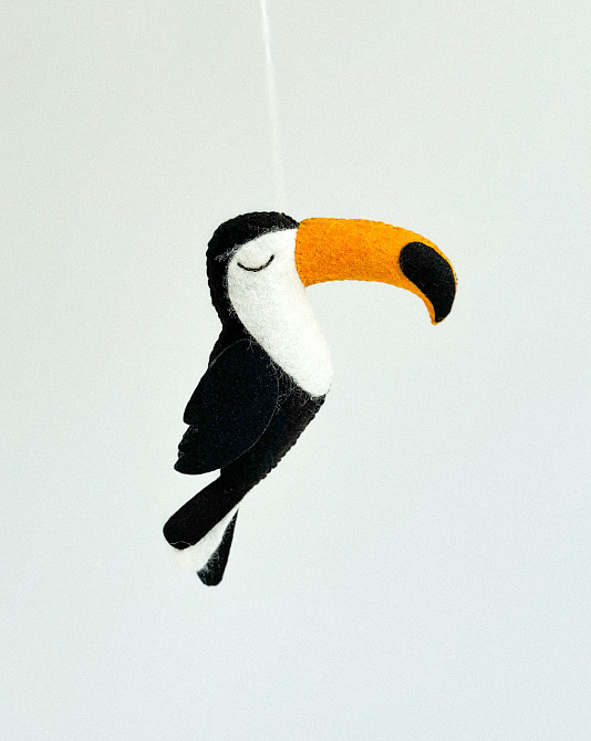 Мягкая фетровая игрушка тукан ручной работы – безопасная развивающая игрушка Киев - изображение 8