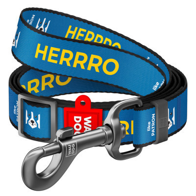 Поводок для собак WAUDOG Nylon "Патрон" L-XXL Ш 25 мм Д 152-183 см (372-4025) Винница - изображение 1