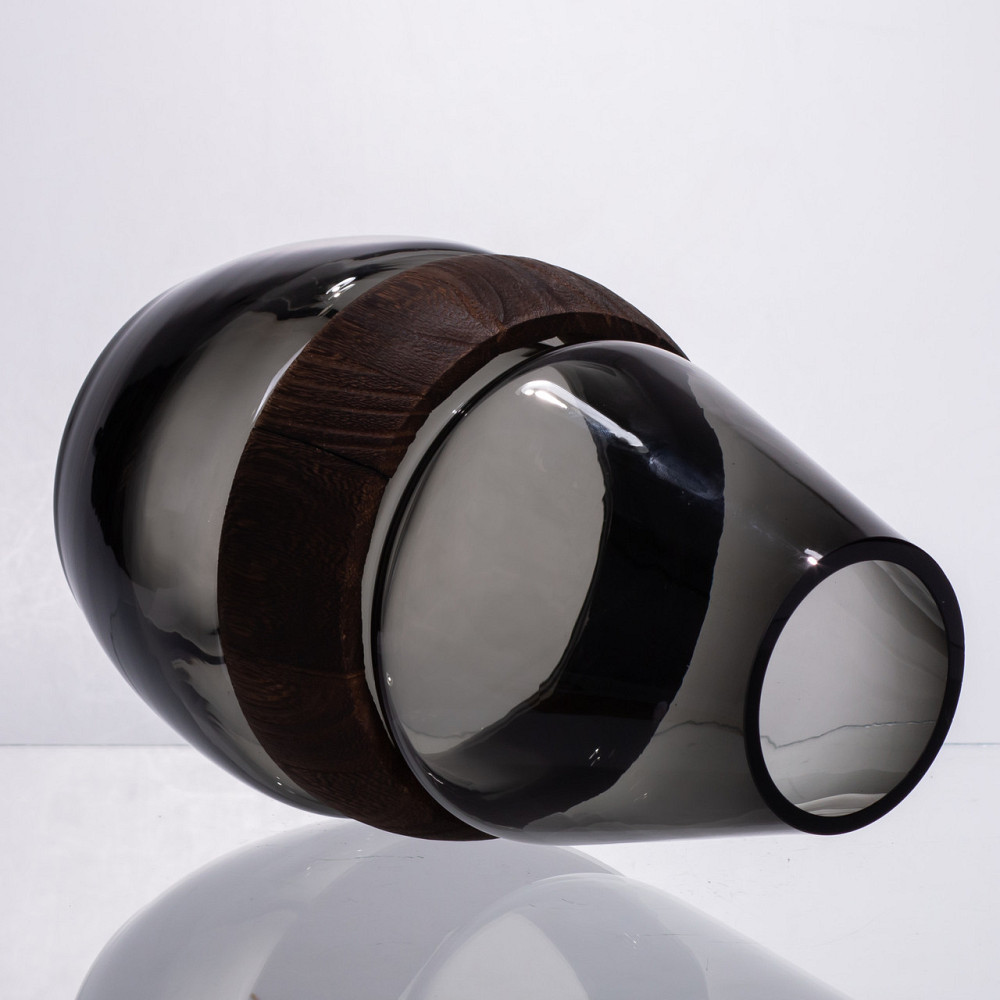 Скляна ваза з деревом кругла прозора HP-32-6 Київ - фото 2