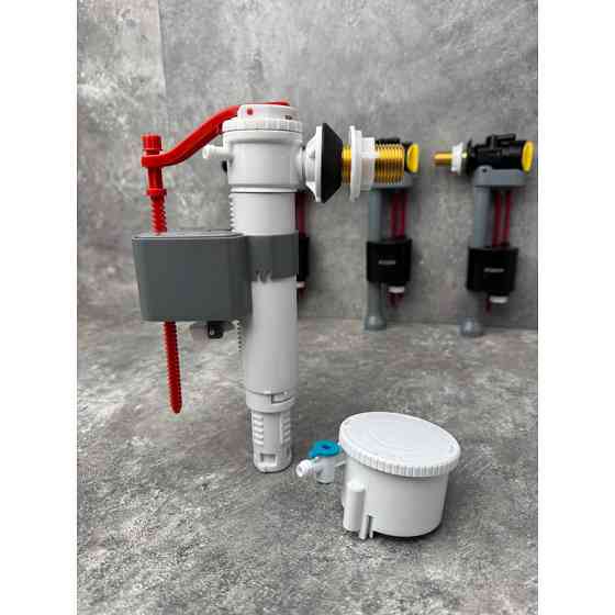 Комплект арматури: KOER KT-0304-3/8" НАПОВНЮВАЛЬНА з УНІВЕРСАЛЬНИМ підведенням + Холдер для освіжаючих пігулок для унітазу, Київ