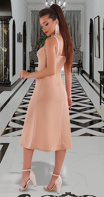 Платье на широких бретелях с кристаллами (46) Киев - изображение 4