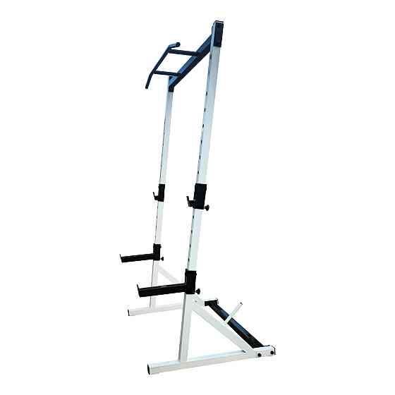 Стойки под штангу со страховкой и турником 50 на 50 мм Белый Киев