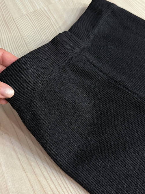 Лосини жіночі A-N 6126-6161 теплі в рубчик на хутрі ангори, чорний, one size Київ - фото 7