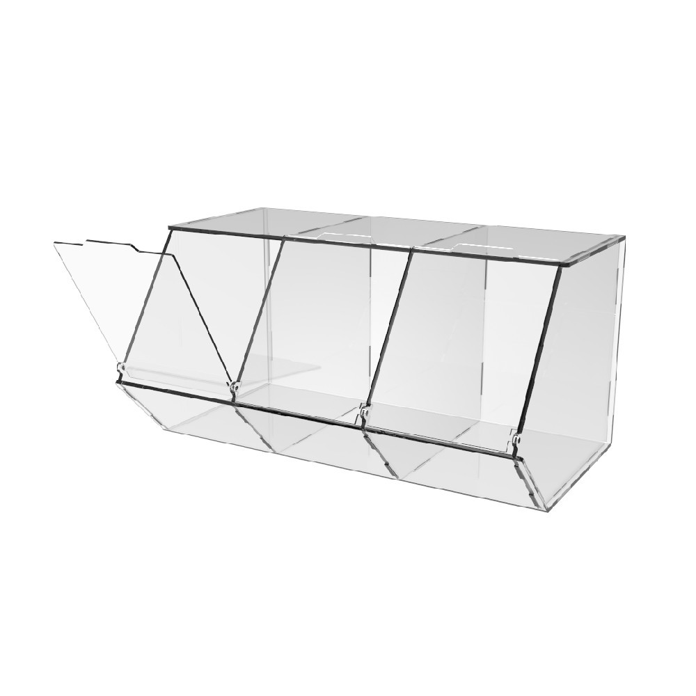 Диспенсер EKOSTAR 295х180х150мм для мармеладов, снеков, орехов 3 ячейки Киев - изображение 4