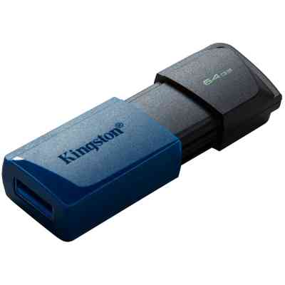 USB флеш накопичувач Kingston 2x64GB DataTraveler Exodia M Black/Blue USB 3.2 (DTXM/64GB-2P) Вінниця