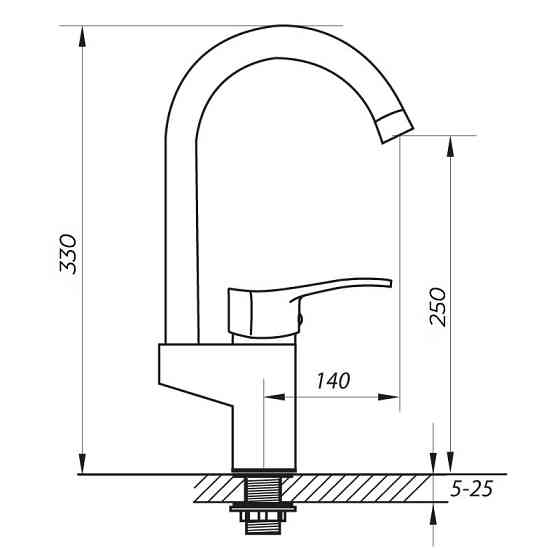 Змішувач для кухні Zerix VOX 181   ( ZX0215 ) 35623 Харків