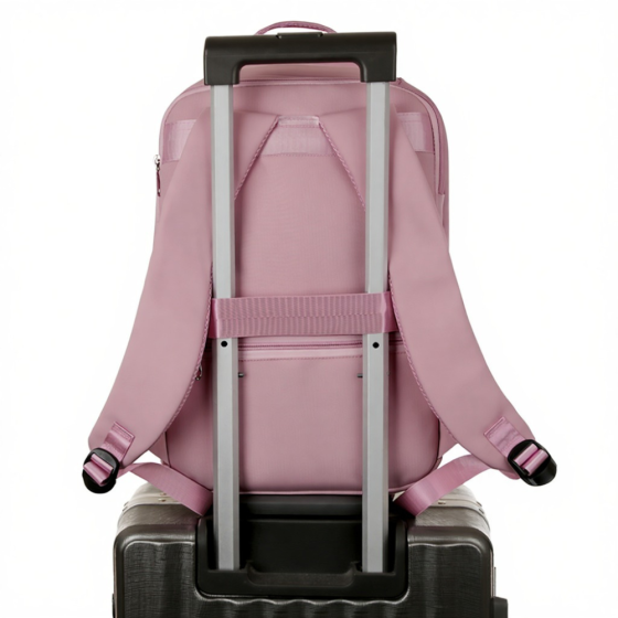 Рюкзак міський для подорожей дорожній вологовідштовхувальний 40х20х25 см,матеріал Oxford, рожевий Кам'янець-Подільський