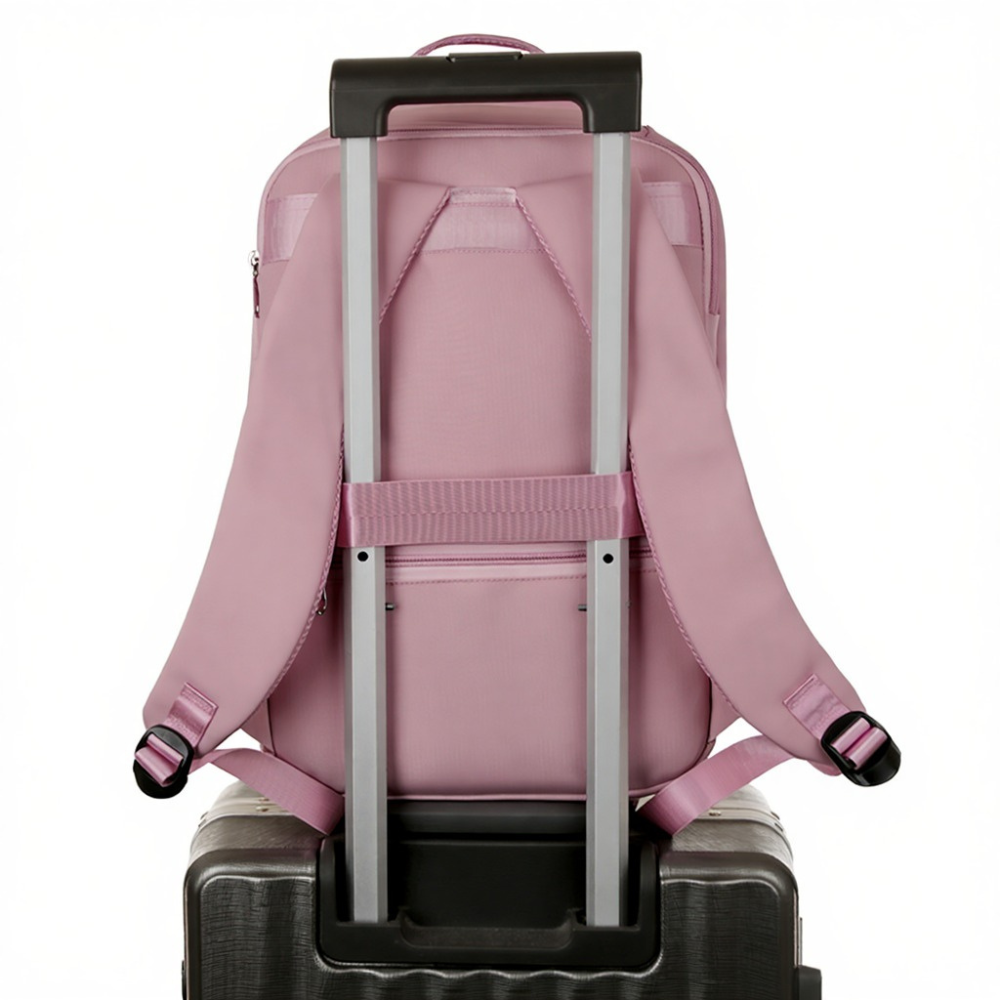 Рюкзак міський для подорожей дорожній вологовідштовхувальний 40х20х25 см,матеріал Oxford, рожевий Кам'янець-Подільський - фото 3