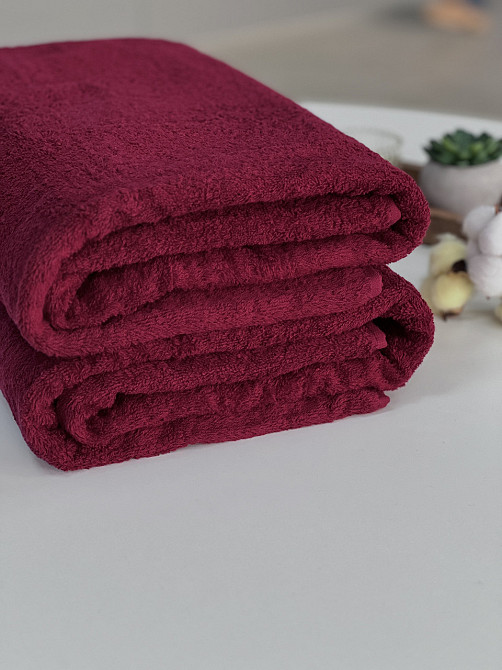 Полотенце махровое Ideal Textile однотонное плотность 450 г/м2 100х150 см Черновцы - изображение 4