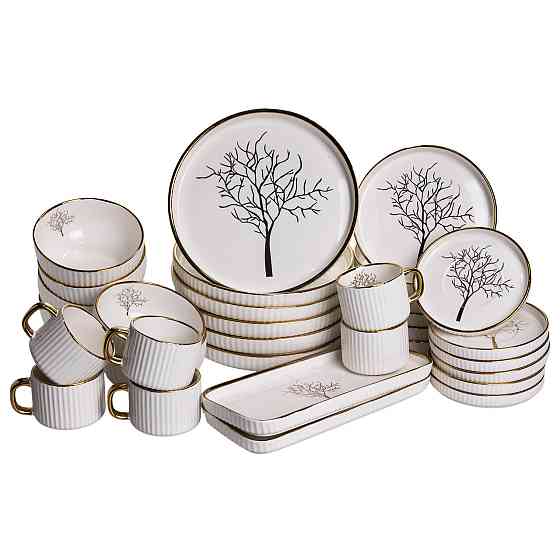 Столовий набір посуду 32 предмети на 6 персон Valentina порцеляновий DS-32-O Київ