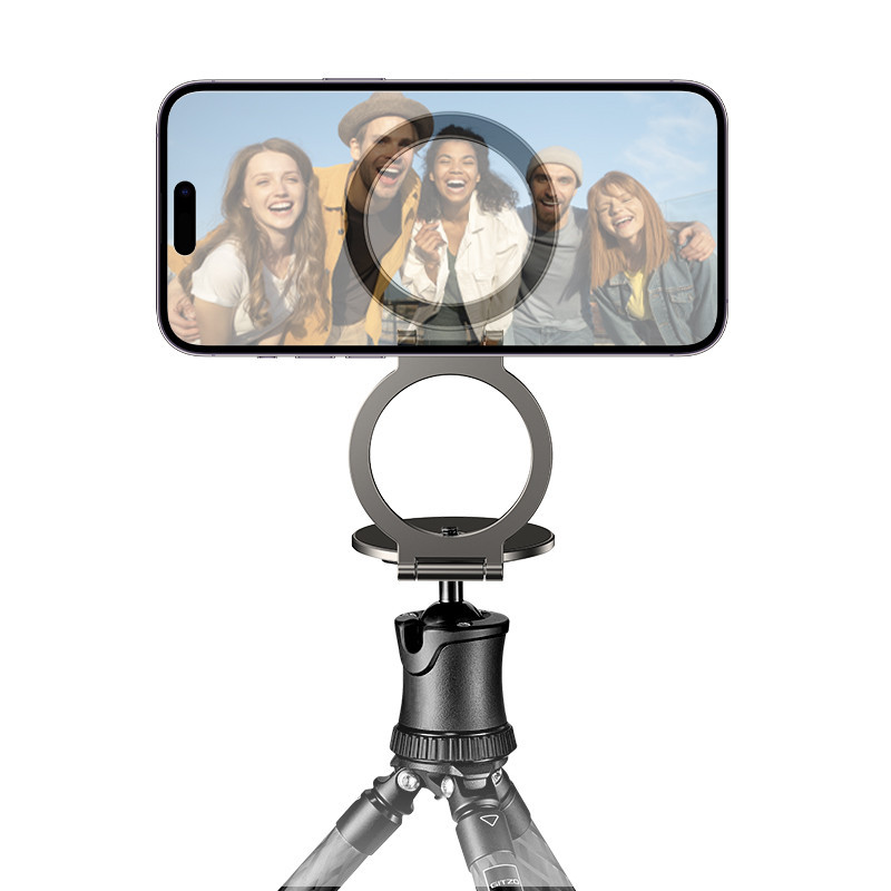 Автотримач для телефона HOCO H102 Whale magnetic ring holder(multi-scene) Metal Grey Одеса - фото 17