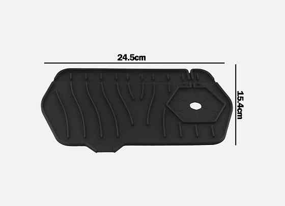 RB3 силіконовий килим для мийки чорний VALESO 24*15 Коломыя