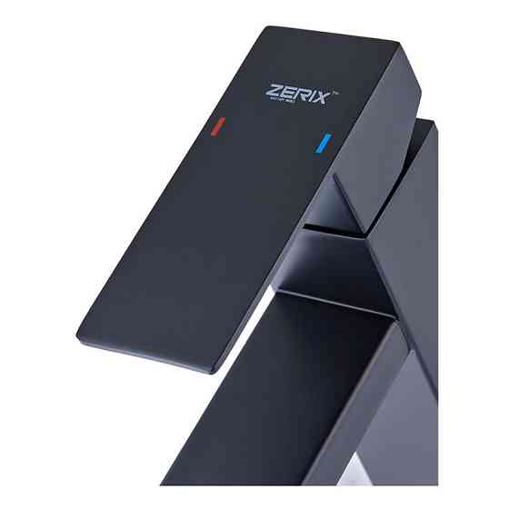 Змішувач для умивальника з нерж. сталі SUS304 Zerix KUB-001 Black   ( ZX4703 ) 23151 Харків