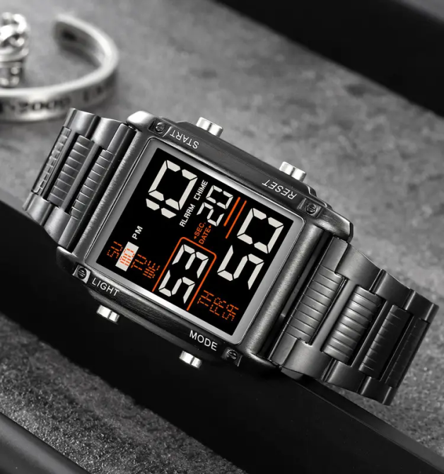 Чоловічий наручний годинник Skmei 2206 (Чорний з чорним циферблатом) Вінниця - фото 6