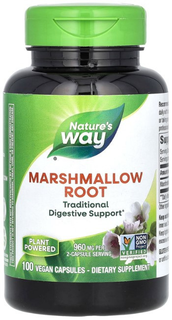 Корінь алтею Nature's Way Marshmallow 960 мг 100 веганських капсул Київ - фото 1