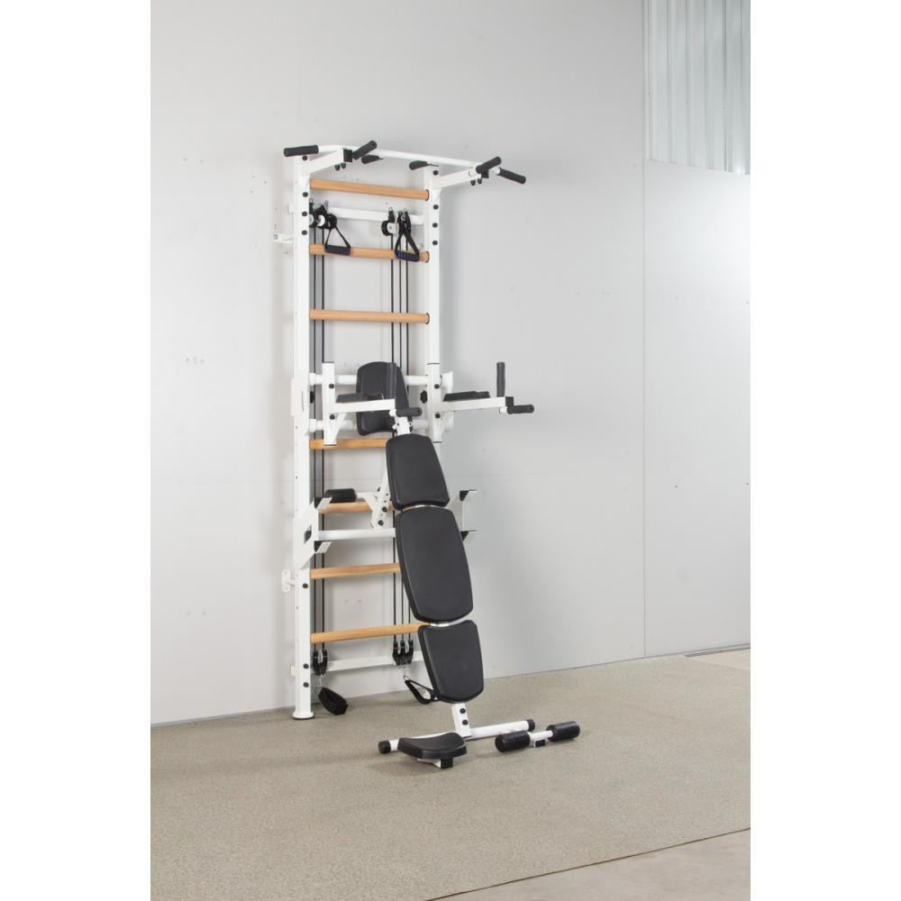 Шведская стенка с эспандерами CrossFulWhite спортивная для детей и взрослых усиленная металлическая для семьи Кам'янське - фото 2