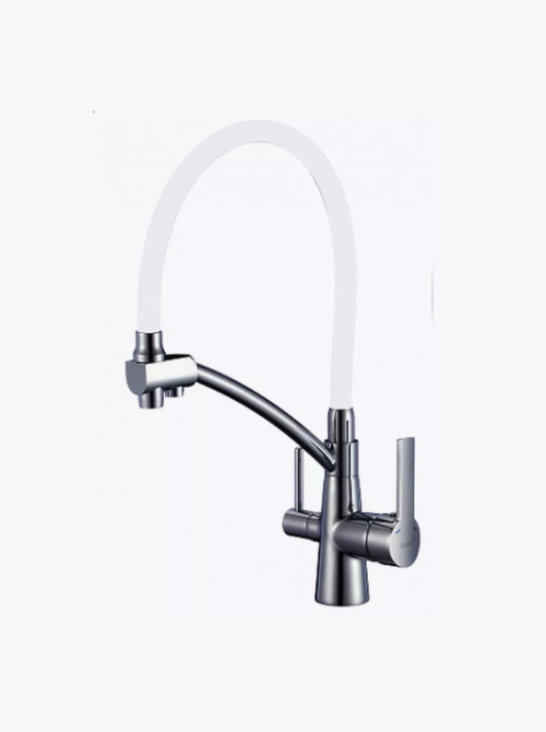 Змішувач для кухні Mixxus FUL-021 REFL.WHITE у вих. на питну воду із нерж. сталі з білим виливом (MI7017) Чернівці - фото 3