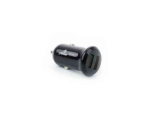 Зарядное устройство 12V Автомобильное КОМПАКТ 2 USB (24V - 5V 2,1A) черное ТМ 12 Atelie Киев