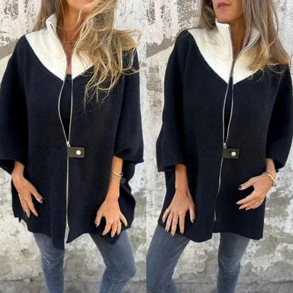 Жіночий базовий теплий кардиган-пончо ангора в'язка Одеса - фото 1