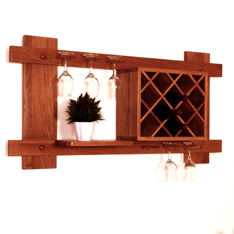 Настенная винная полка 