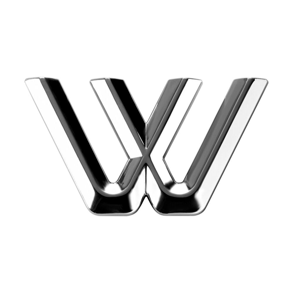 Наклейка 3 см (грань) Буква W Киев - изображение 1