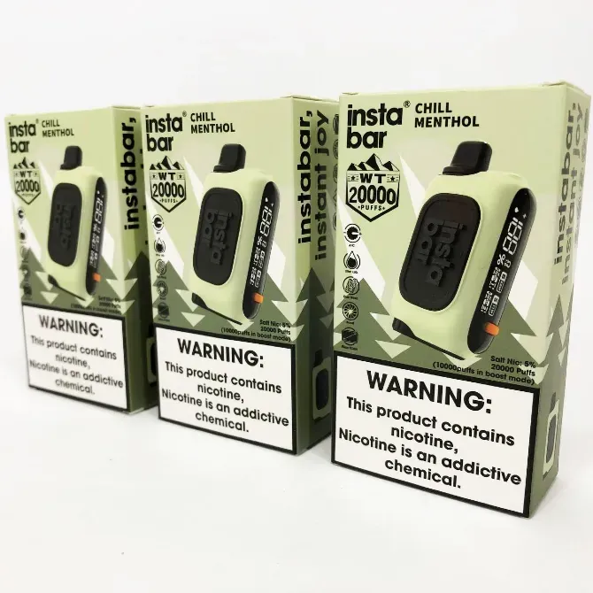 • Холодний Ментол • Цигарка InstaBar WT 20000 тяг Київ - фото 2