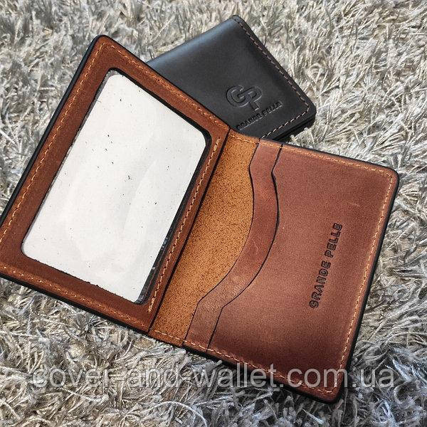 Шкіряна обкладинка на водійські права ручної роботи Grande Pelle Київ - фото 6