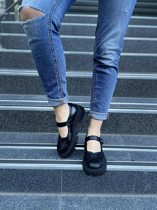 Olli Туфлі жіночі OLLI T-212-Астра чорні (весна-осінь, шкіра натуральна) (4770) Коломия - фото 4