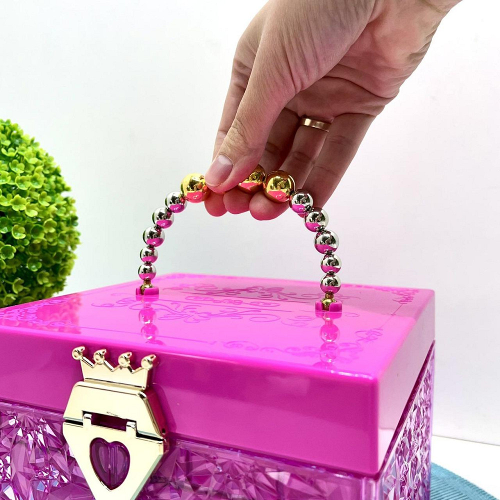 Косметика дитяча скринька тіні помада манікюрний набір лаки прикраси в валізі Рожева (SR24021-3) Чернігів - фото 8