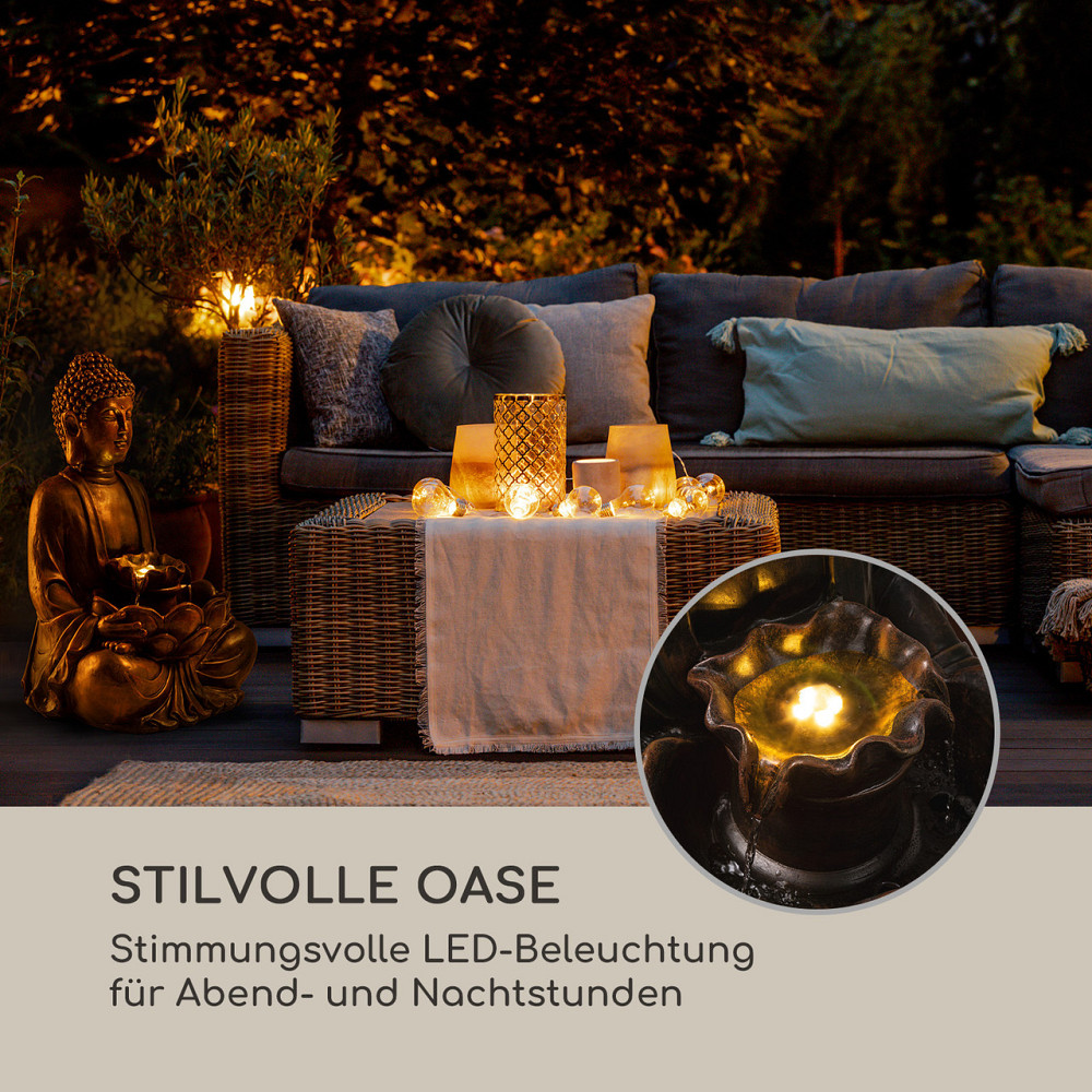 Сонячний фонтан Dharma LED 48 x 72 x 41 см (ШxВxГ) полірезин (Німеччина, читати опис) Рівне - фото 5