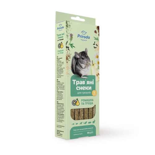 Трав’яні снеки Природа для гризунів ромашка та груша 60 г Київ - фото 1
