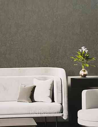 Шпалери вінілові на флізеліні AdaWall Omega1.06х10 під шкіру структурні щільні чорні 23213-6 Київ