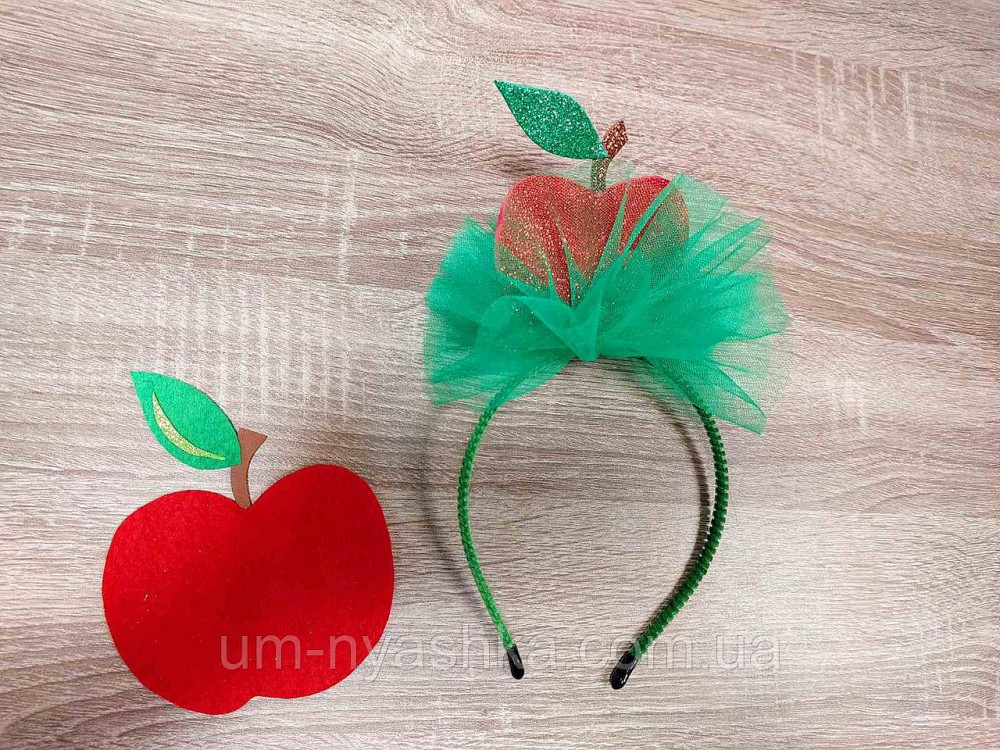 Костюм Яблочка Красная пышная юбочка + пришивное яблоко + обруч Кривой Рог - изображение 3