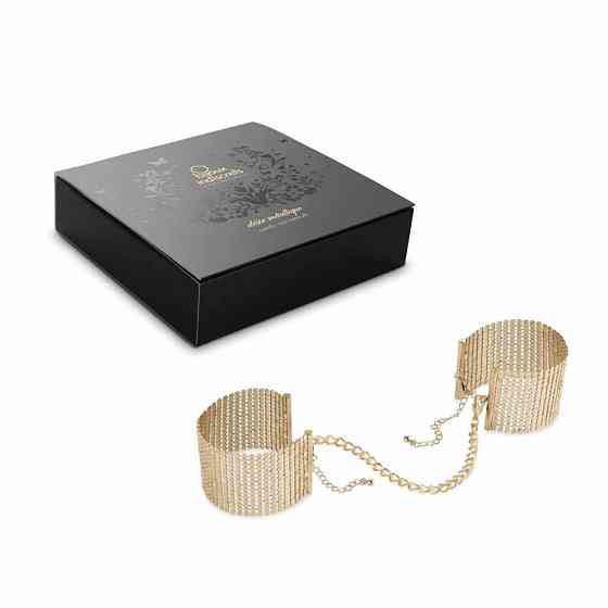 Браслеты-наручники Bijoux Indiscrets золотые, OS Sex Aura Киев