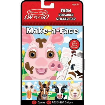 Набір для творчості Melissa&amp;Doug Блокнот з багаторазовими наліпками Ферма (MD30511) Вінниця - фото 1