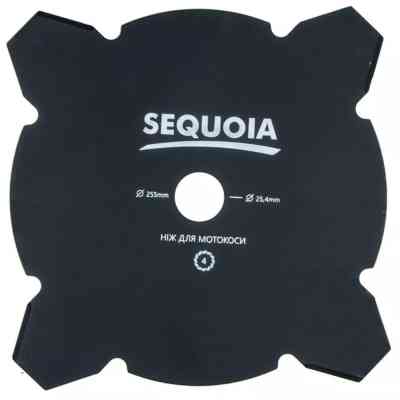 Ніж для тримера SEQUOIA 4-х зубчастий, 255 мм, 25.4 мм (GB4-255) Вінниця