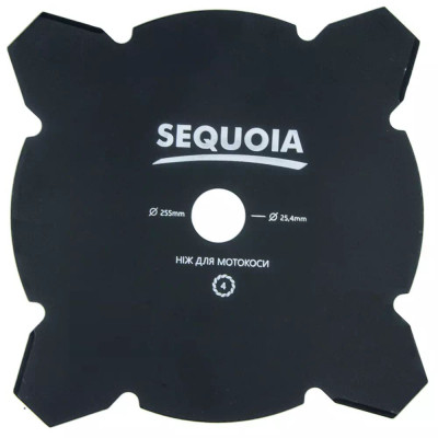 Ніж для тримера SEQUOIA 4-х зубчастий, 255 мм, 25.4 мм (GB4-255) Вінниця - фото 1