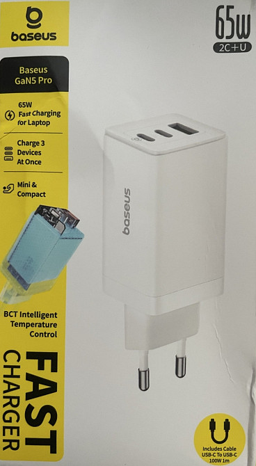 Baseus GaN5 Pro 65W. Харьков - изображение 1