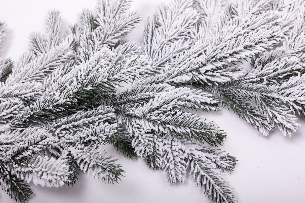 Хвойна лита гірлянда 2 м засніжені гілки ялинки TD-BRNCHSN2 Київ - фото 3