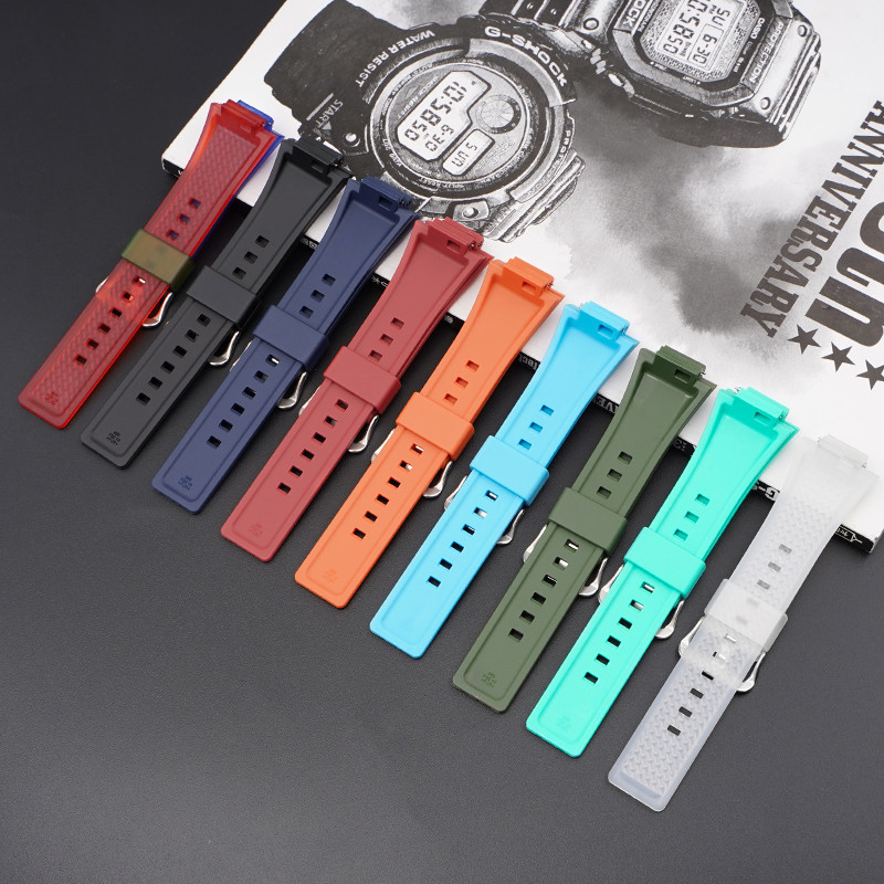 Ремешок для Casio G-Shock GA-100/110 Transl-Red-Blue SI SBR Киев - изображение 8