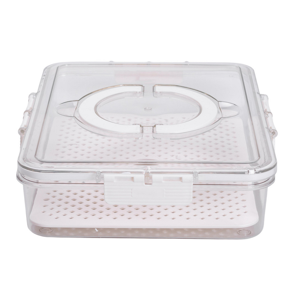 Контейнер для еды с ручкой 31х24х7 см пластиковый пищевой контейнер 2.5 л HP-27-10 Киев - изображение 6